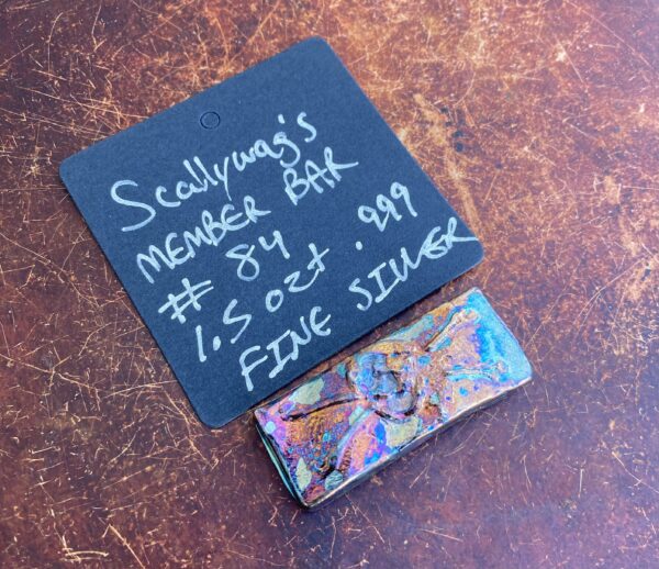 SCALLYWAG'S HAND POURED MEMBERS BAR SERIAL # 84 WEBINAR