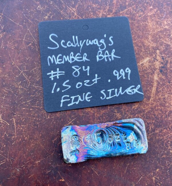 SCALLYWAG'S HAND POURED MEMBERS BAR SERIAL # 84 WEBINAR - Image 3