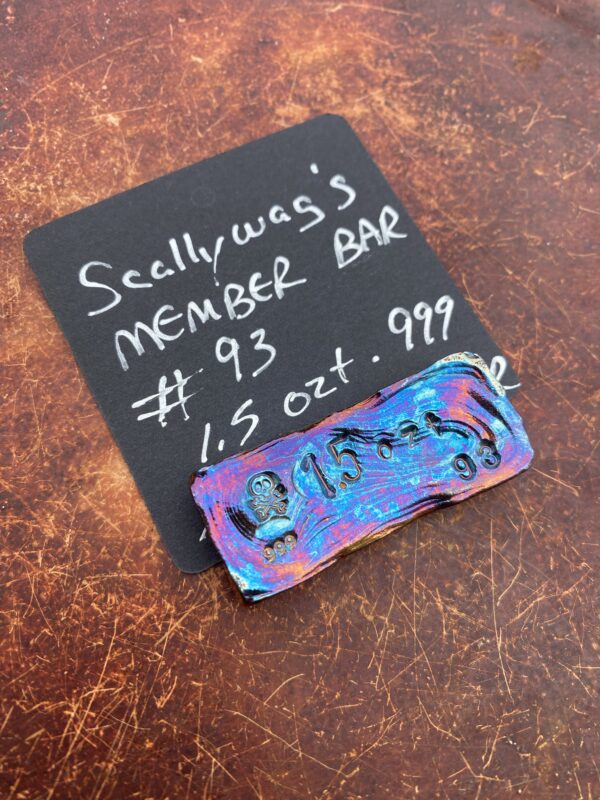 SCALLYWAG'S HAND POURED MEMBERS BAR SERIAL # 93 WEBINAR - Image 2