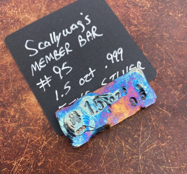 SCALLYWAG'S HAND POURED MEMBERS BAR SERIAL # 95 WEBINAR - Image 2