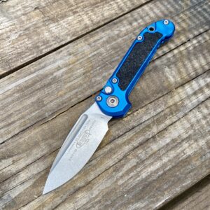 MICROTECH LUDT GEN III STRAIGHT EDGE BLUE HANDLE STONEWASHED BLADE 1135-10BL WEBINAR