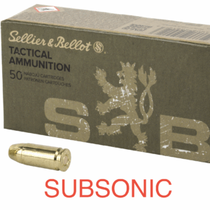 500 ROUNDS S&B 9MM SUBSONIC 140GR FMJ WEBINAR