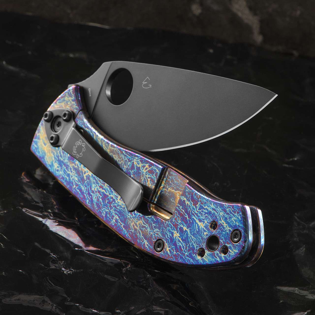 SPYDERCO TENACIOUS TITANIUM HANDLE WITH DISARRAY FINISH WEBINAR - Image 3